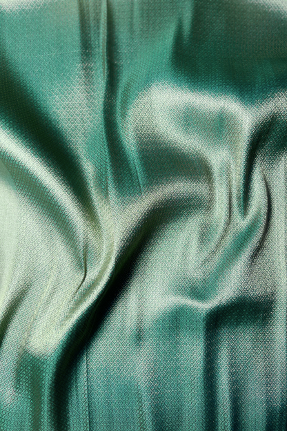 Sea Green Shikaargah Banarasi Katan Silk Saree