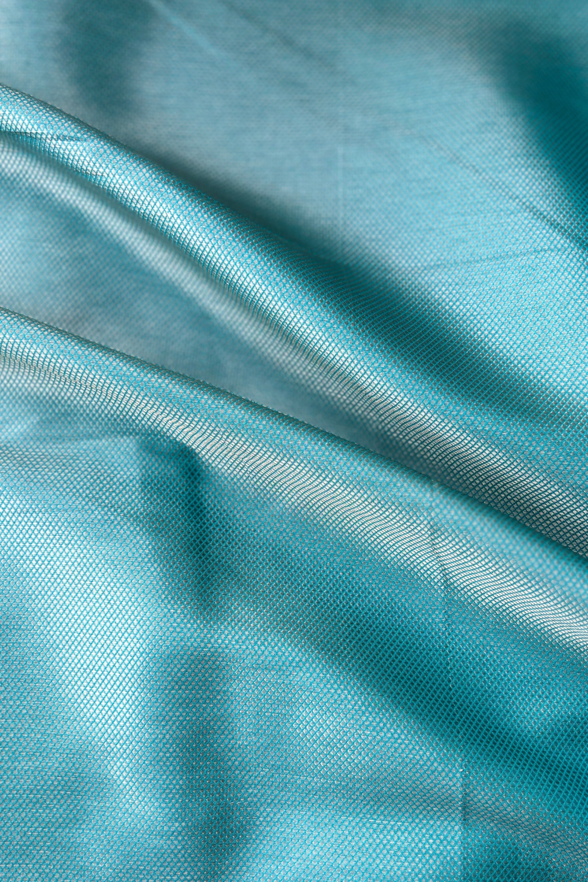 Client Diaries: Teal Blue Floral Banarasi Katan Silk Saree