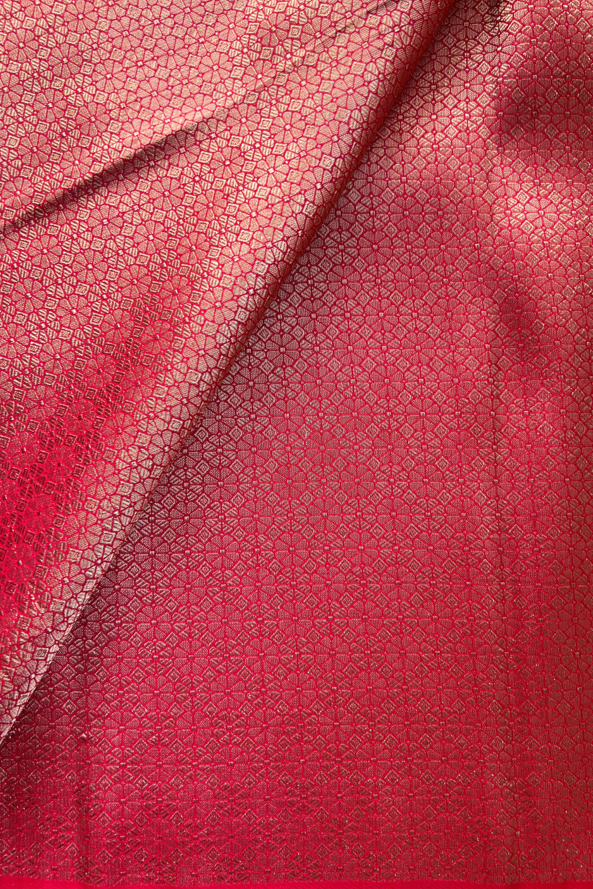 Vibrant Red Shikaargah Banarasi Katan Silk Saree